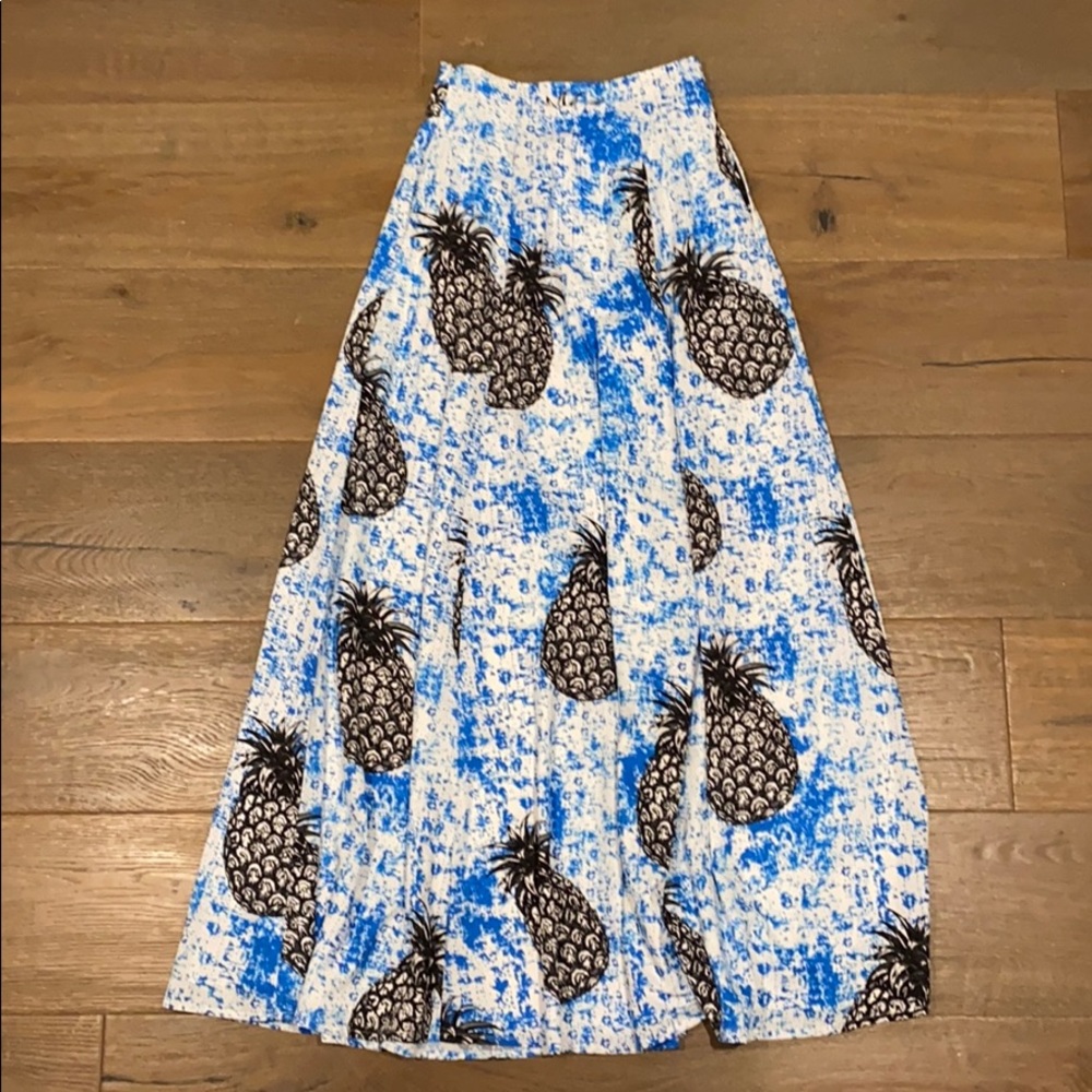 Pineapple maxi skirt